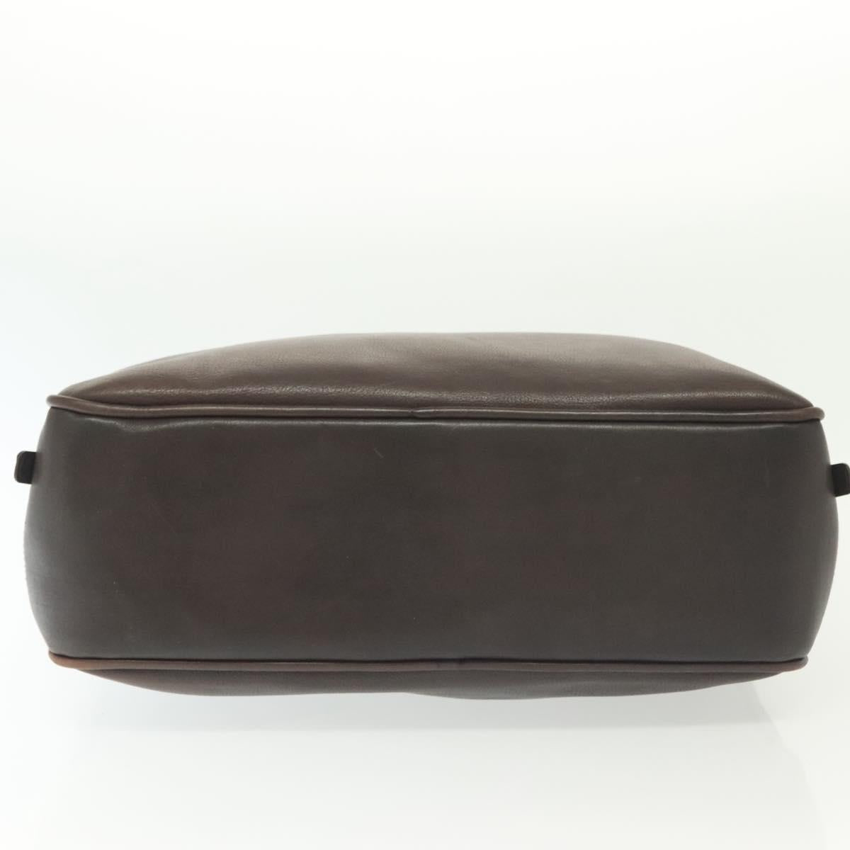 BOTTEGA VENETA INTRECCIATO Business Bag Leather Dark Brown Auth bs29285