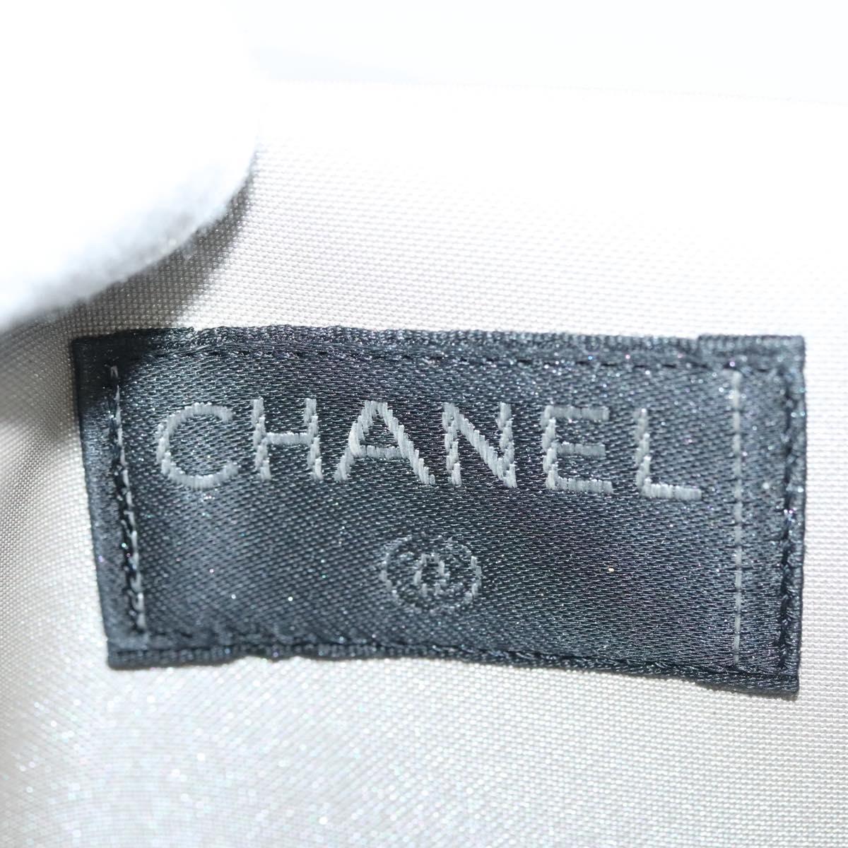 CHANEL Sports Boston Bag Nylon Black Gray CC Auth bs29290