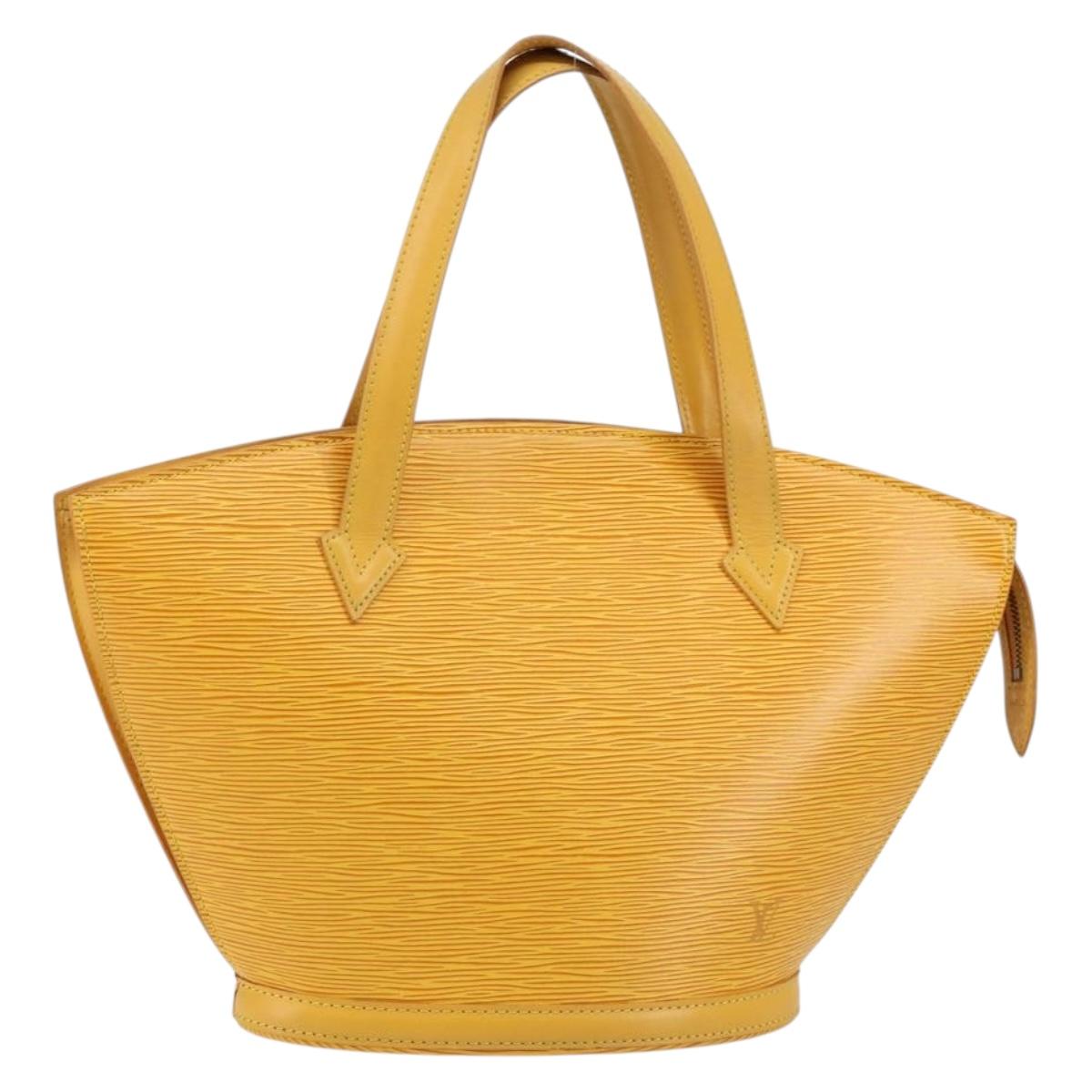 LOUIS VUITTON Epi Saint Jacques Hand Bag Yellow M52279 LV Auth bs29292