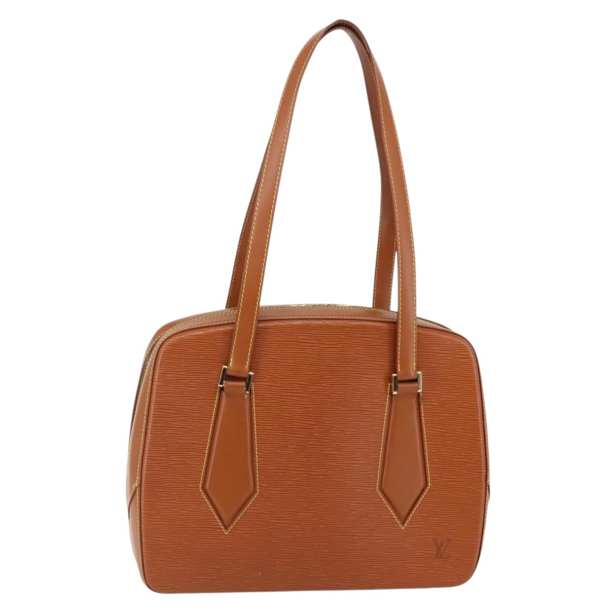 LOUIS VUITTON Epi Voltaire Hand Bag Brown M52438 LV Auth bs29294