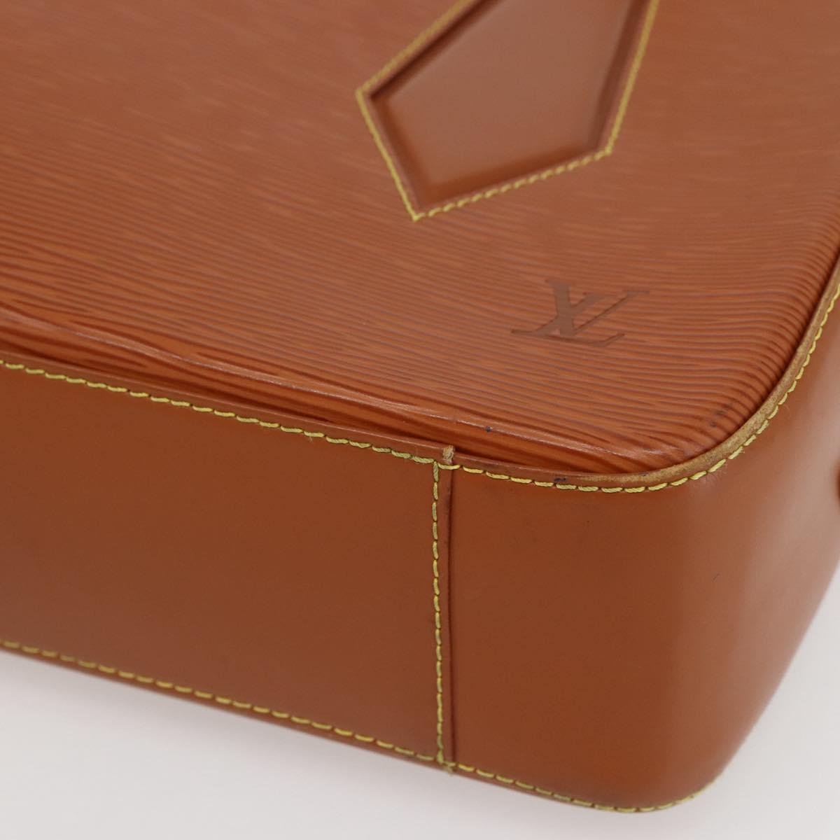 LOUIS VUITTON Epi Voltaire Hand Bag Brown M52438 LV Auth bs29294