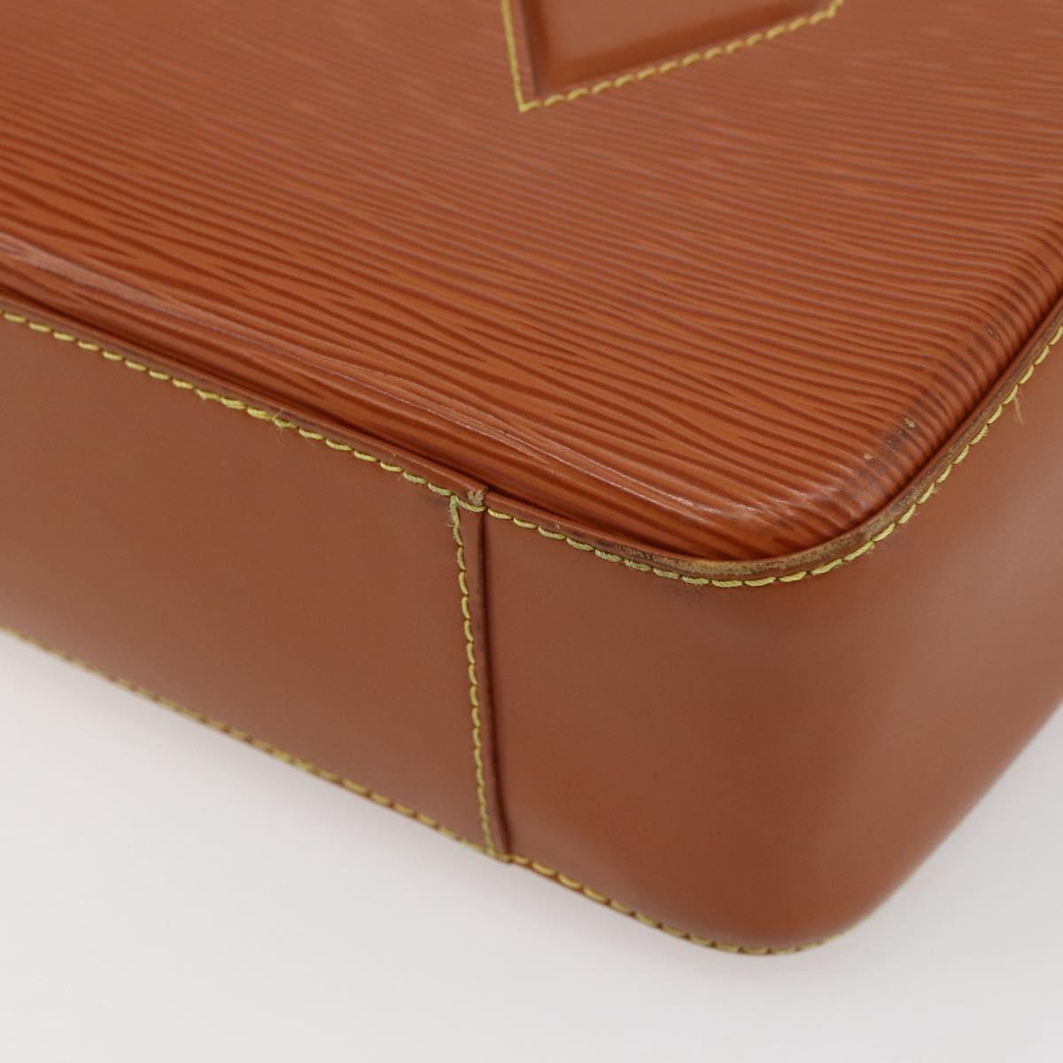 LOUIS VUITTON Epi Voltaire Hand Bag Brown M52438 LV Auth bs29294