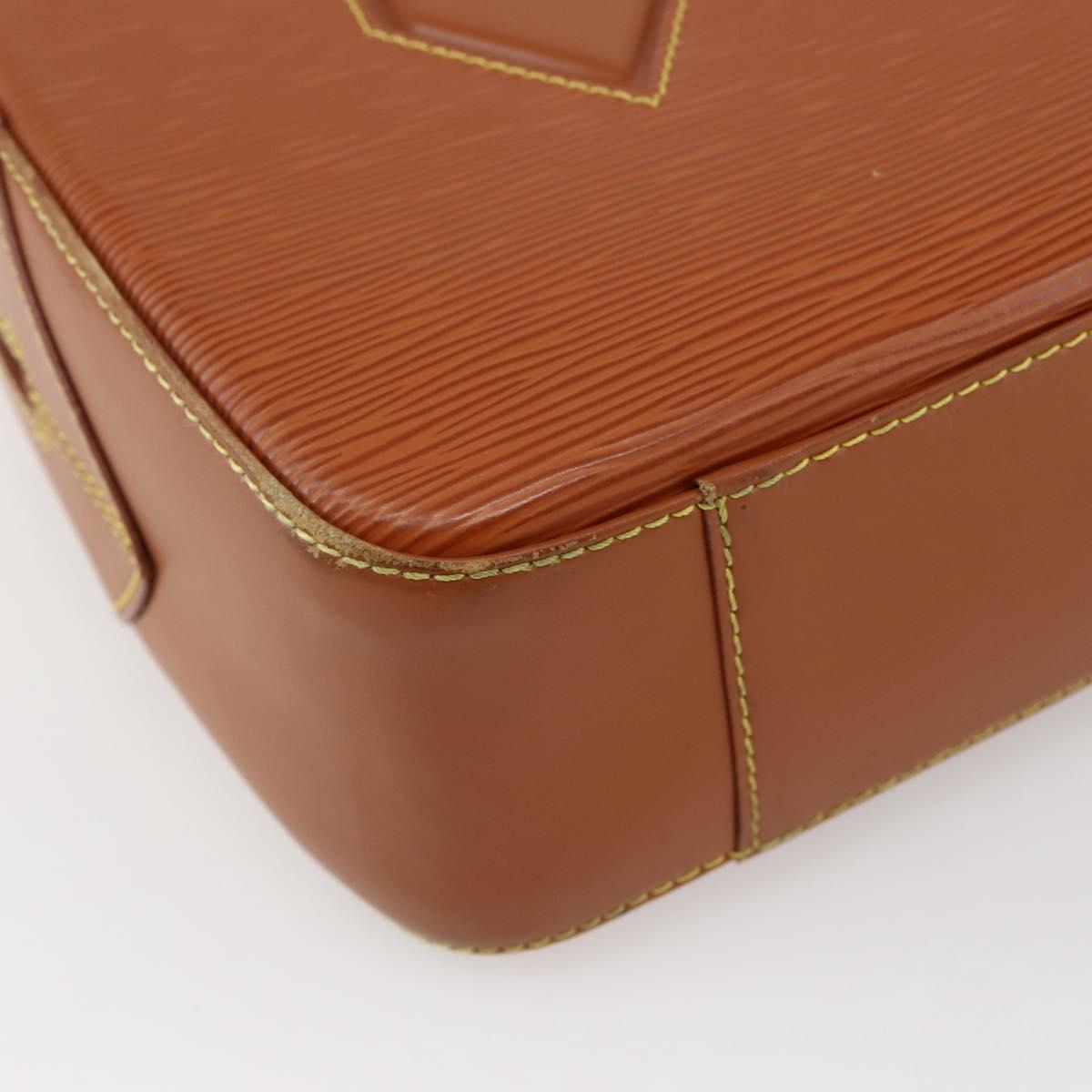 LOUIS VUITTON Epi Voltaire Hand Bag Brown M52438 LV Auth bs29294