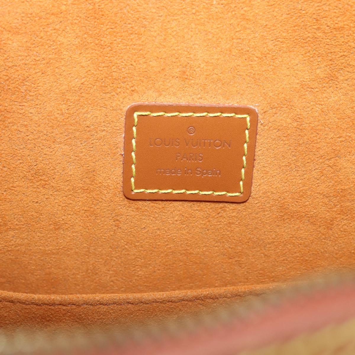 LOUIS VUITTON Epi Voltaire Hand Bag Brown M52438 LV Auth bs29294