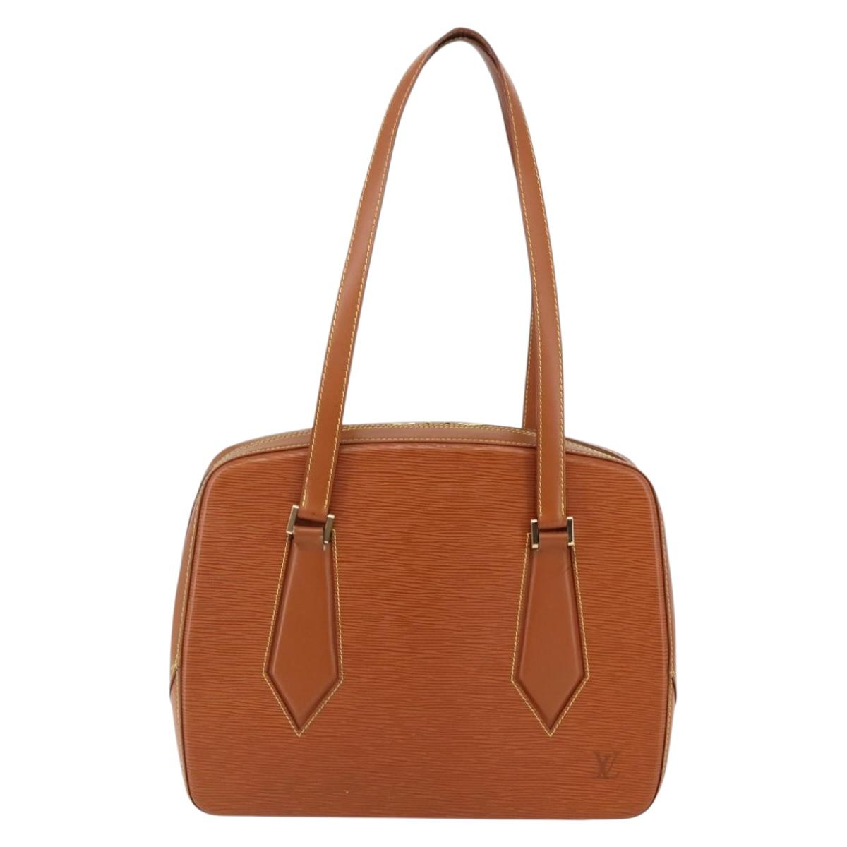 LOUIS VUITTON Epi Voltaire Hand Bag Brown M52438 LV Auth bs29294