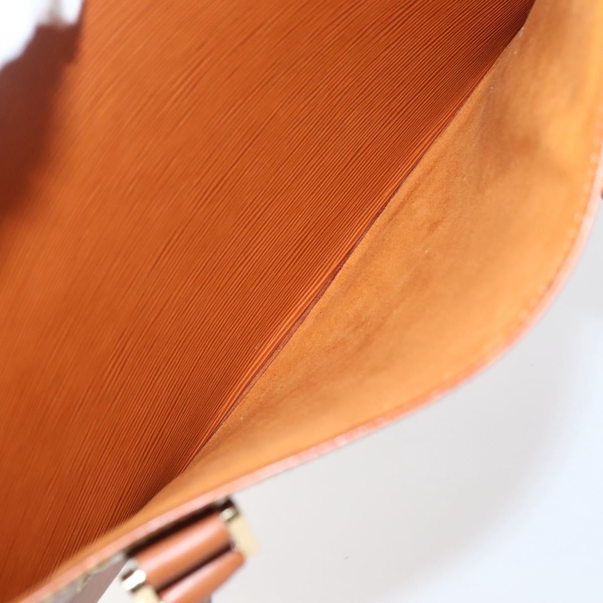 LOUIS VUITTON Epi Voltaire Hand Bag Brown M52438 LV Auth bs29294