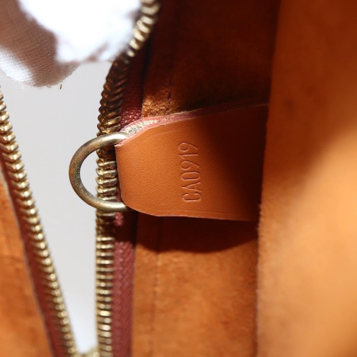 LOUIS VUITTON Epi Voltaire Hand Bag Brown M52438 LV Auth bs29294