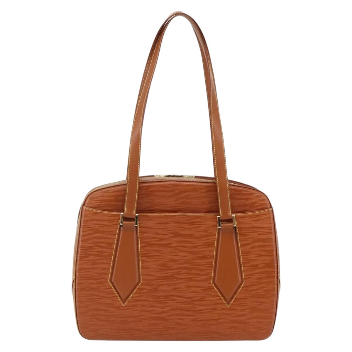 LOUIS VUITTON Epi Voltaire Hand Bag Brown M52438 LV Auth bs29294
