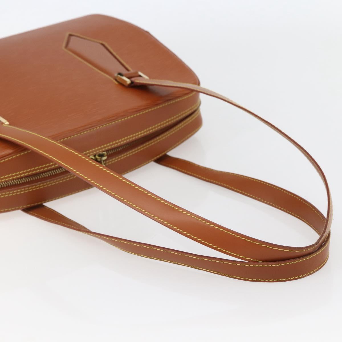 LOUIS VUITTON Epi Voltaire Hand Bag Brown M52438 LV Auth bs29294
