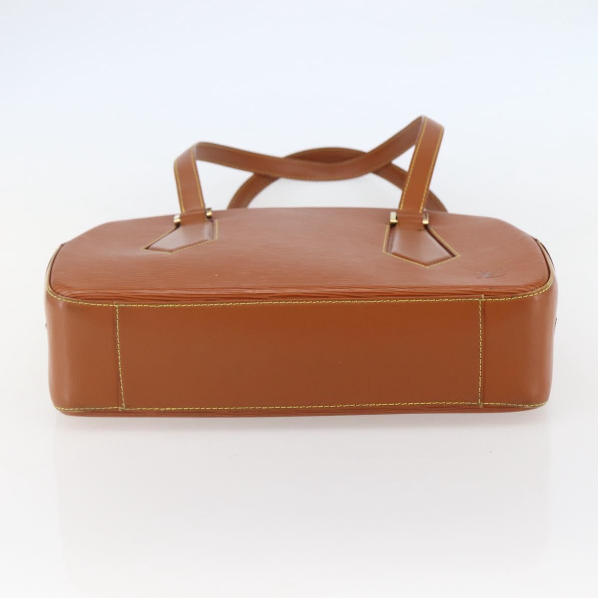LOUIS VUITTON Epi Voltaire Hand Bag Brown M52438 LV Auth bs29294
