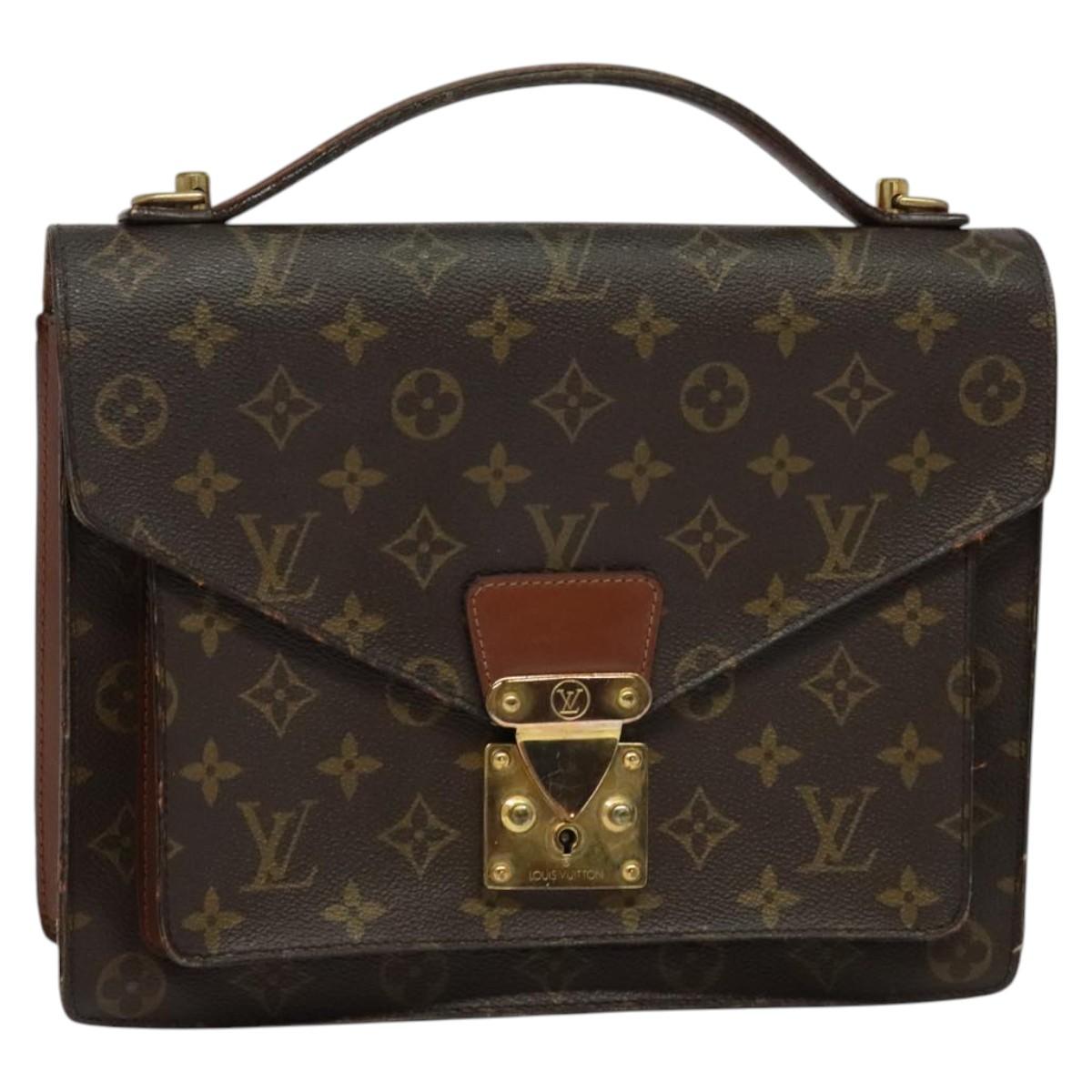 LOUIS VUITTON Monogram Monceau 28 Hand Bag M51185 LV Auth bs29299