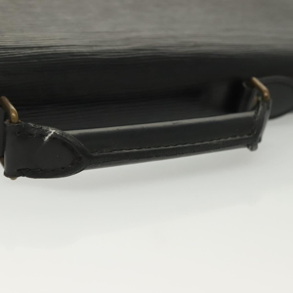 LOUIS VUITTON Epi Serviette Conseiller Business Bag Black M54422 LV Auth bs29305