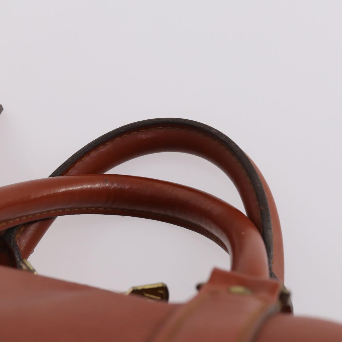 LOUIS VUITTON Epi Keepall 50 Boston Bag Brown M42968 LV Auth bs29308