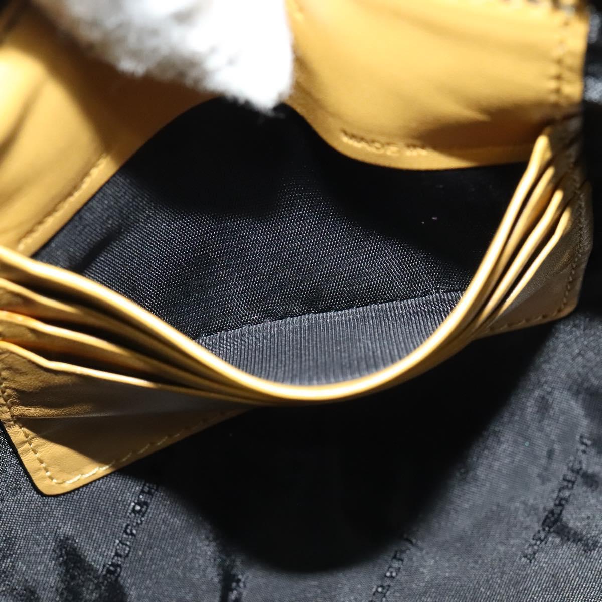 BURBERRY Chain Shoulder Bag Leather Yellow gold Auth bs29330