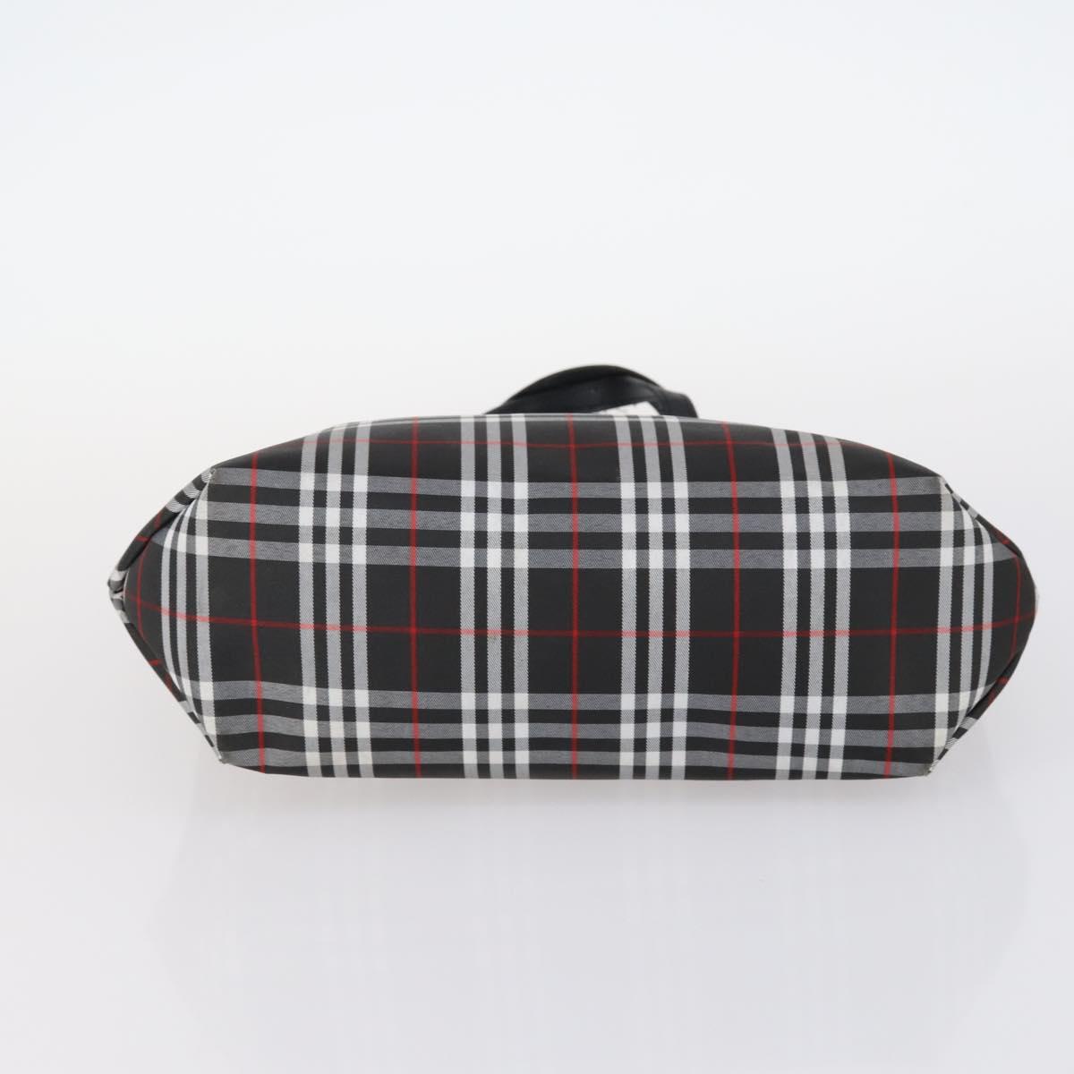 BURBERRY Nova Check Blue Label Bag Nylon PVC 4Set Beige Brown black Auth bs29370