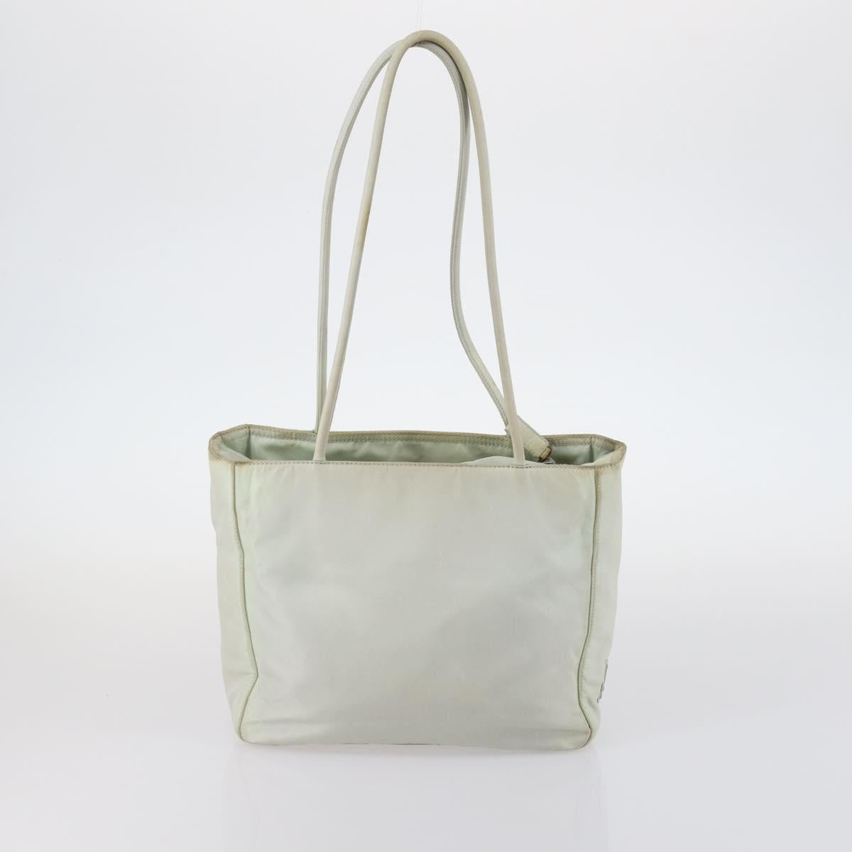 PRADA Bag Nylon Canvas 7Set Green Beige black Auth bs29372