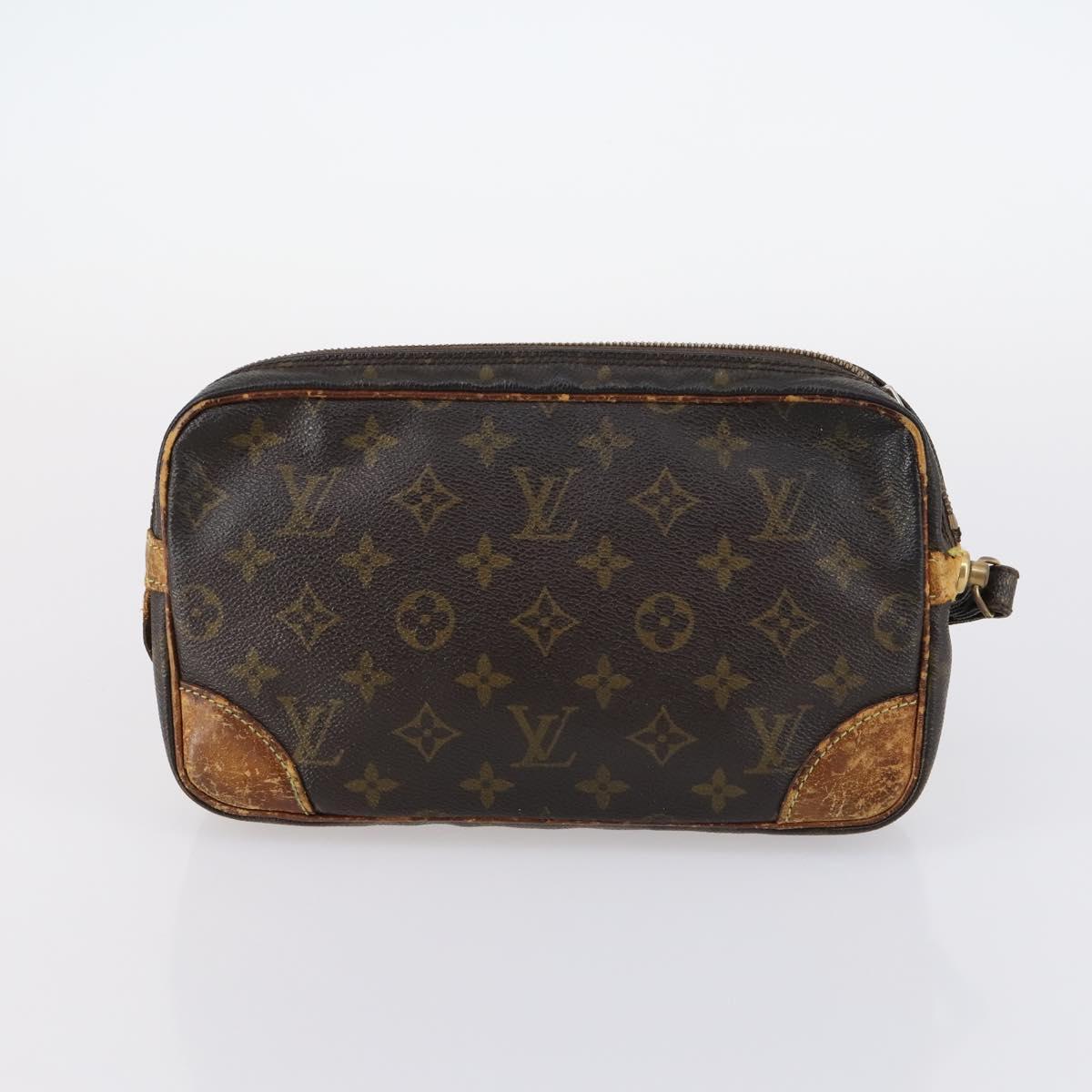 LOUIS VUITTON Monogram Taiga Bag 5Set Green LV Auth bs29377