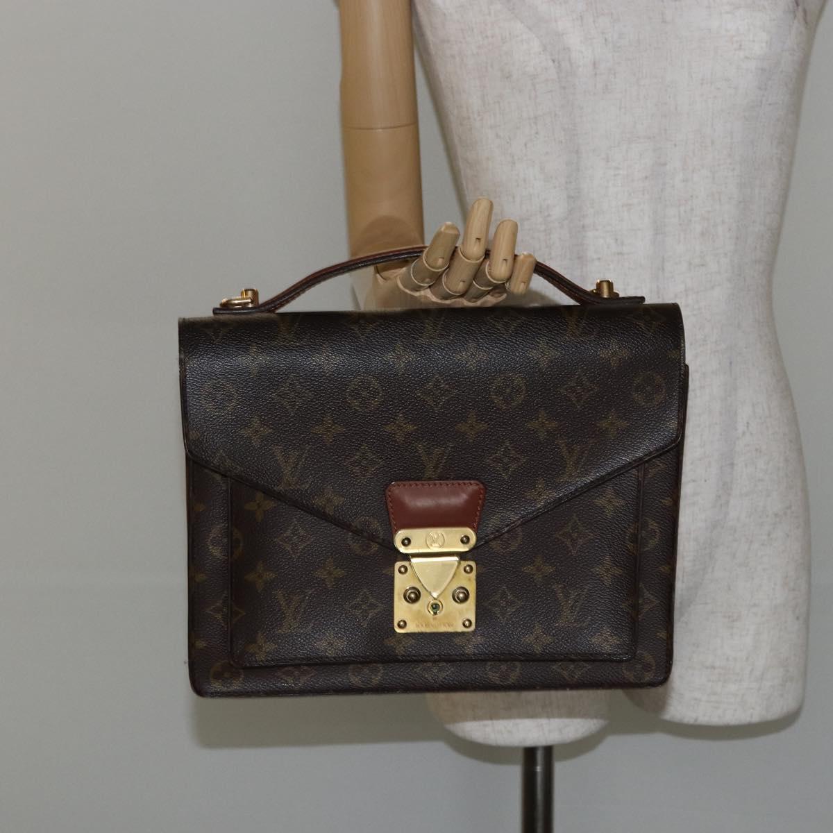 LOUIS VUITTON Monogram Monceau 28 Hand Bag M51185 LV Auth bs29406