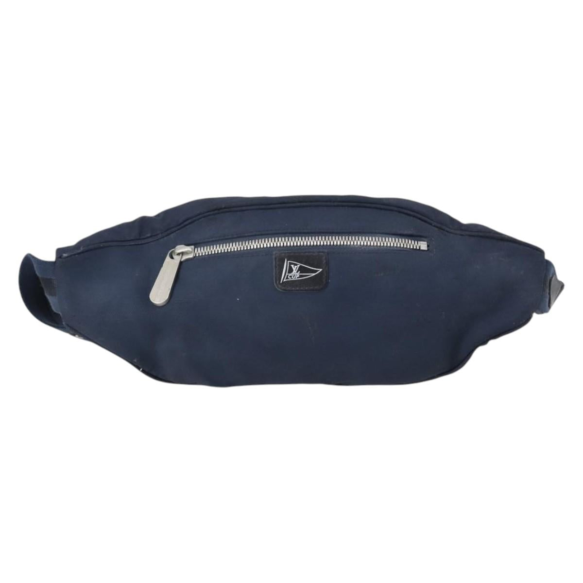 LOUIS VUITTON LV Cup Mizenu Waist Bag Navy M80706 LV Auth bs29411