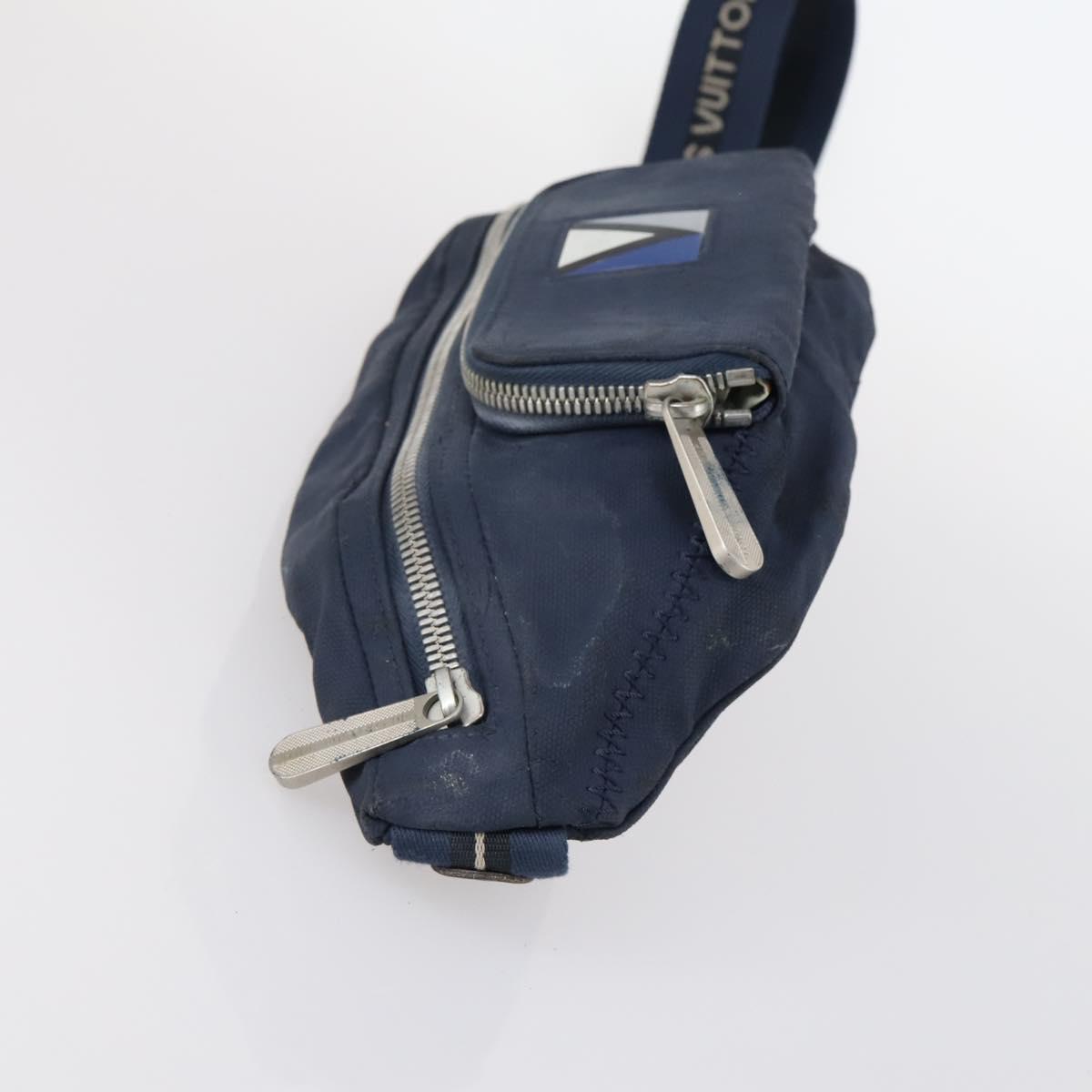 LOUIS VUITTON LV Cup Mizenu Waist Bag Navy M80706 LV Auth bs29411