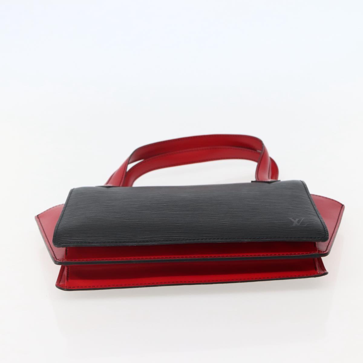 LOUIS VUITTON Epi Bicolor Varenne Hand Bag Black Red M52387 LV Auth bs29417