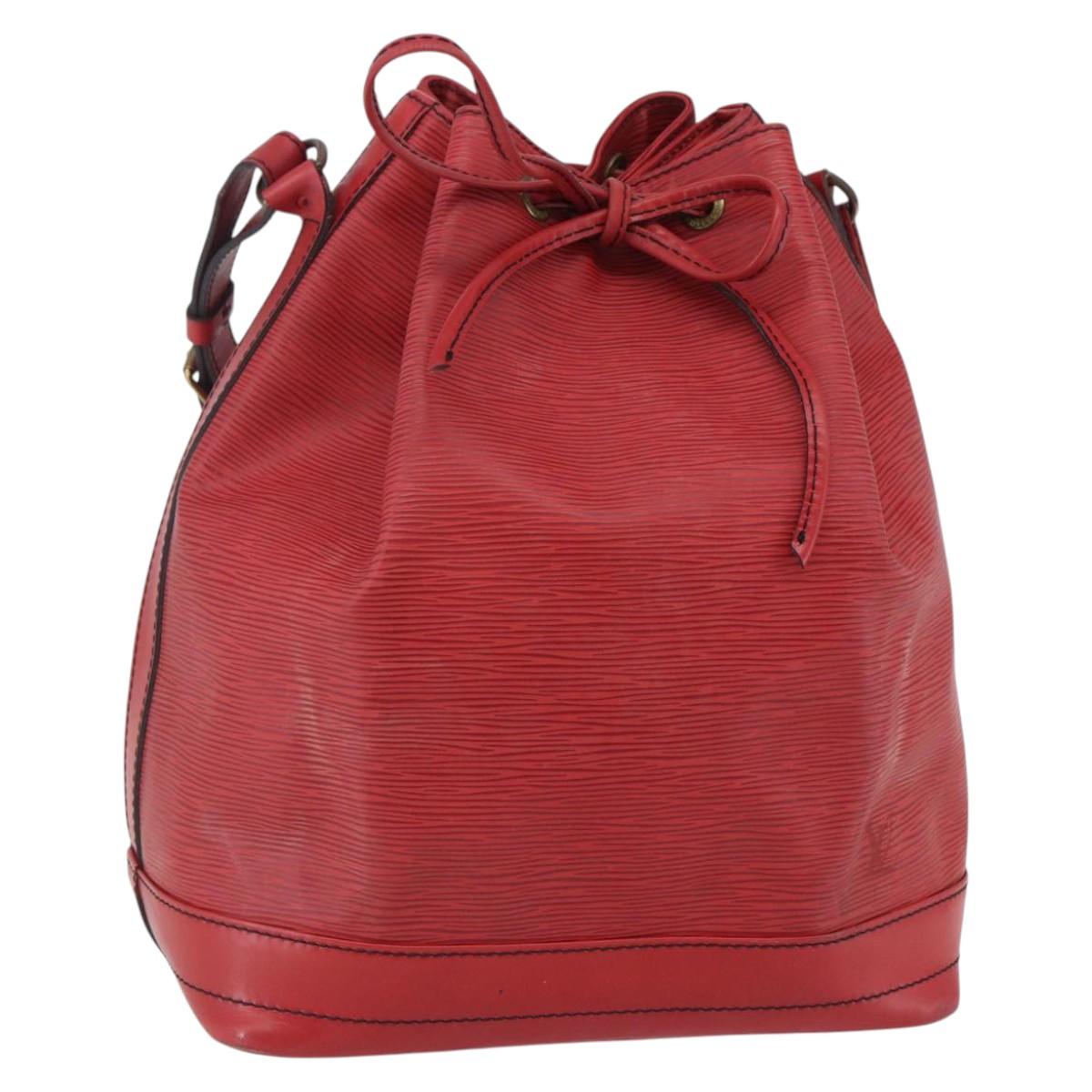 LOUIS VUITTON Epi Noe Shoulder Bag Red M44007 LV Auth bs29418