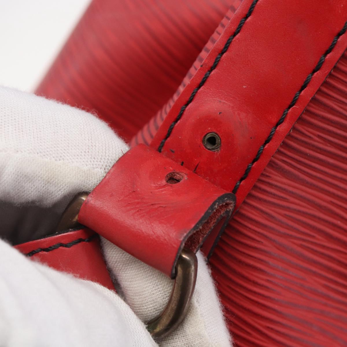LOUIS VUITTON Epi Noe Shoulder Bag Red M44007 LV Auth bs29418