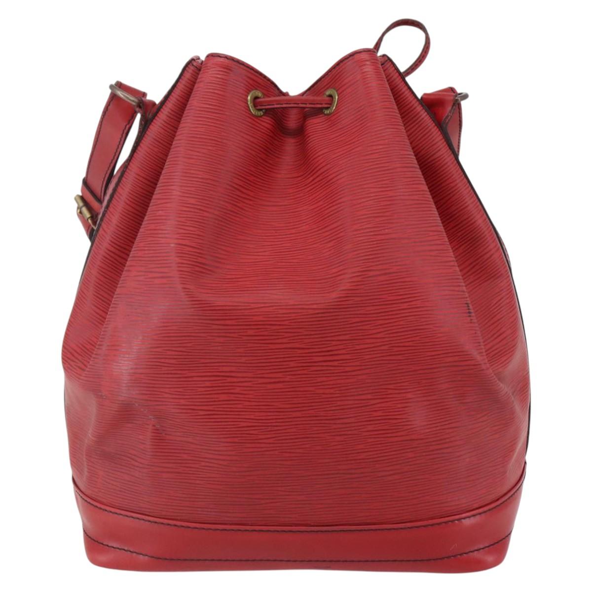 LOUIS VUITTON Epi Noe Shoulder Bag Red M44007 LV Auth bs29418