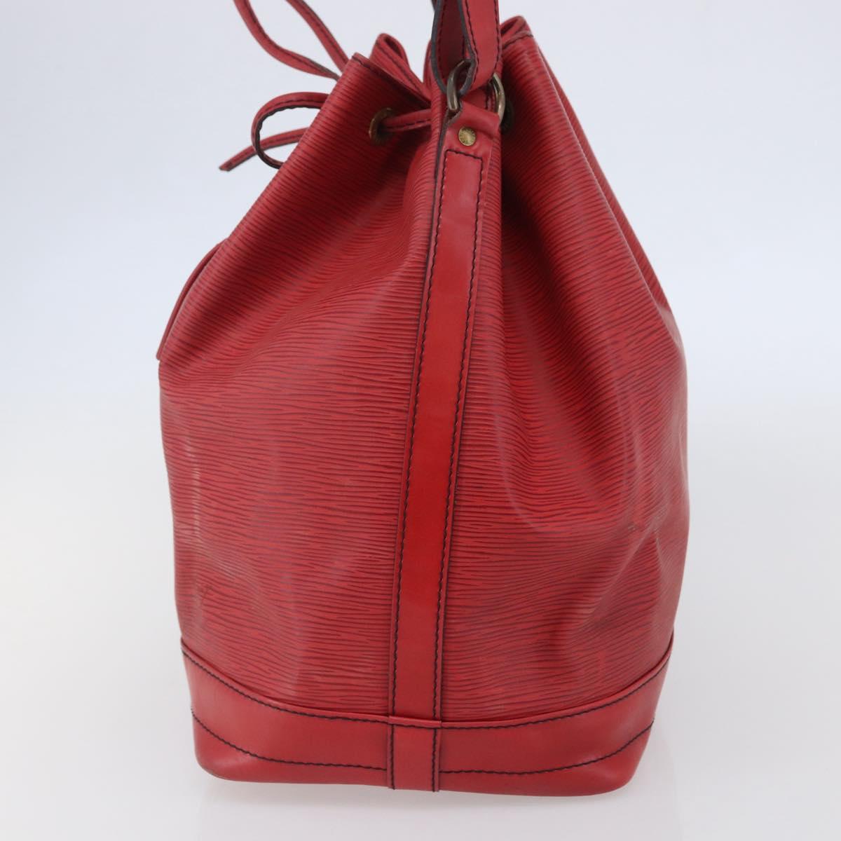 LOUIS VUITTON Epi Noe Shoulder Bag Red M44007 LV Auth bs29418