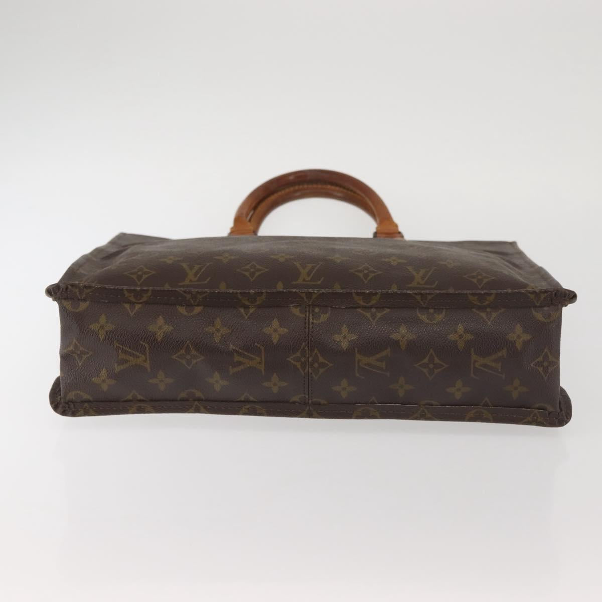 LOUIS VUITTON Monogram Sac Plat Hand Bag Vintage M51140 LV Auth bs29434