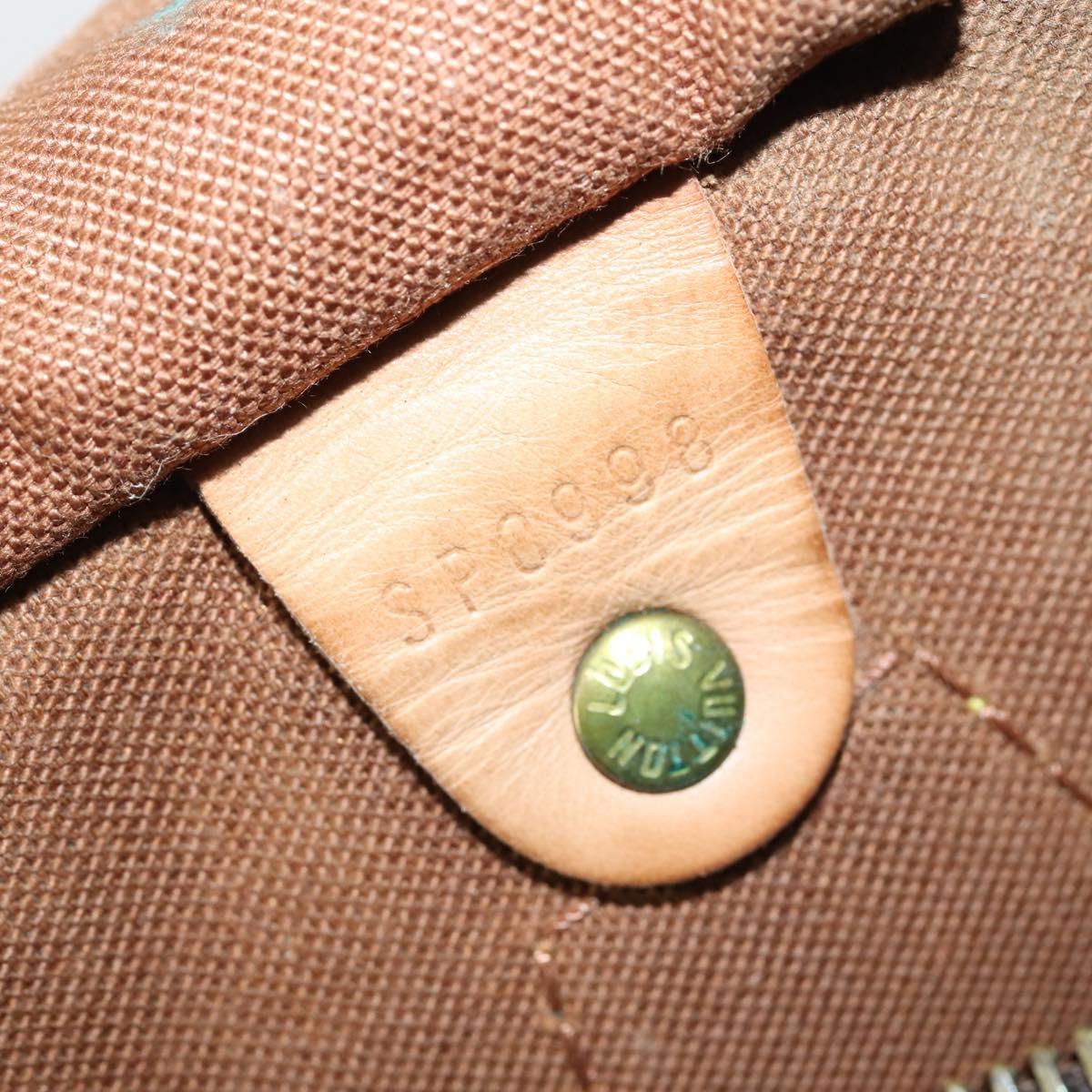 LOUIS VUITTON Monogram Speedy 30 Hand Bag M41526 LV Auth bs29436