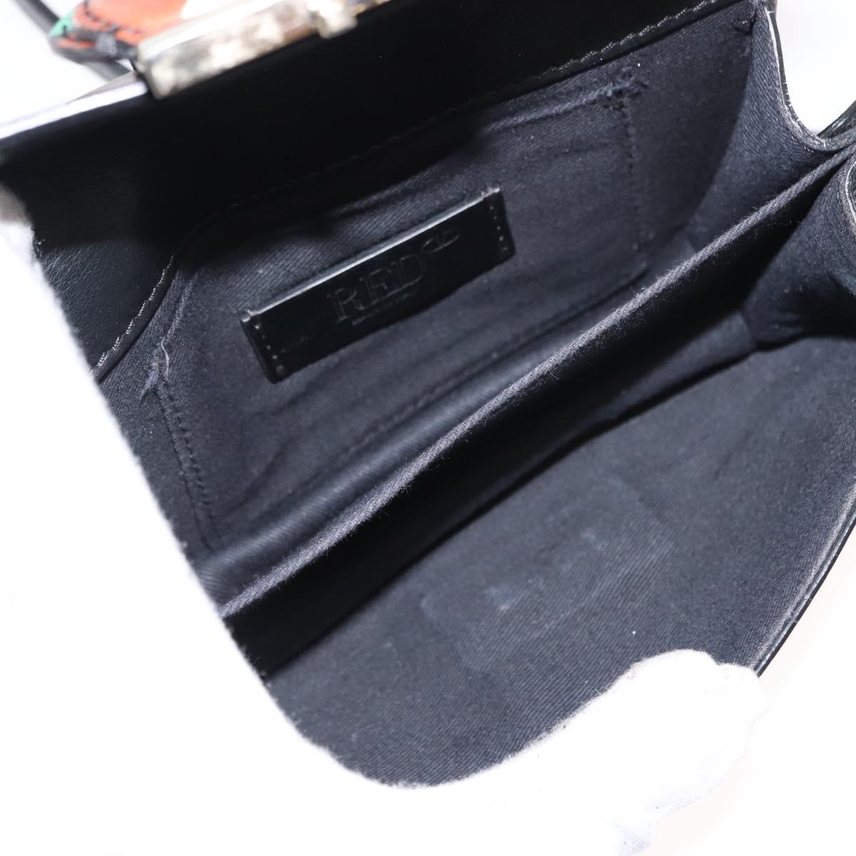 RED VALENTINO Shoulder Bag Leather Multicolor Gold Auth bs29441