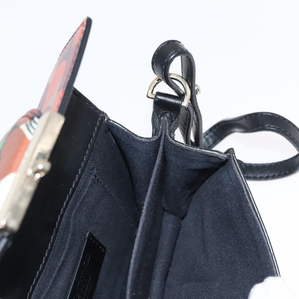 RED VALENTINO Shoulder Bag Leather Multicolor Gold Auth bs29441