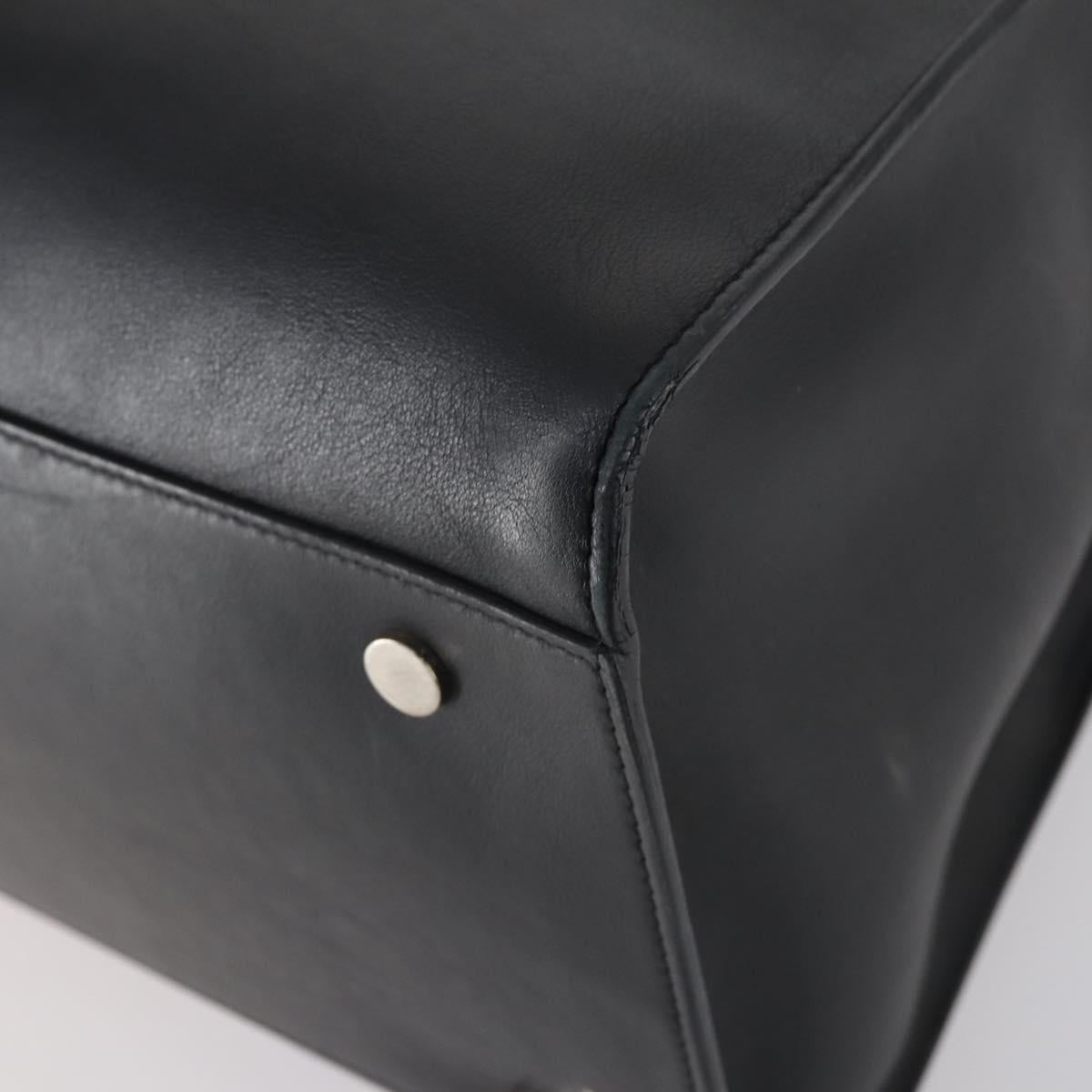 BALENCIAGA Tote Bag Leather Black Auth bs29442