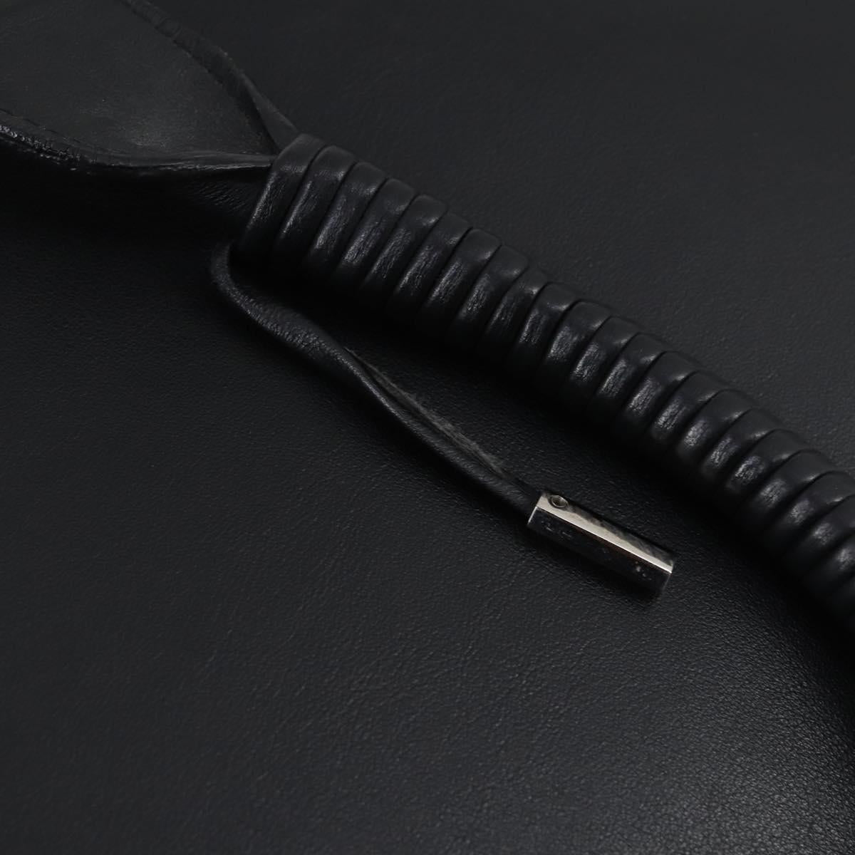 BALENCIAGA Tote Bag Leather Black Auth bs29442