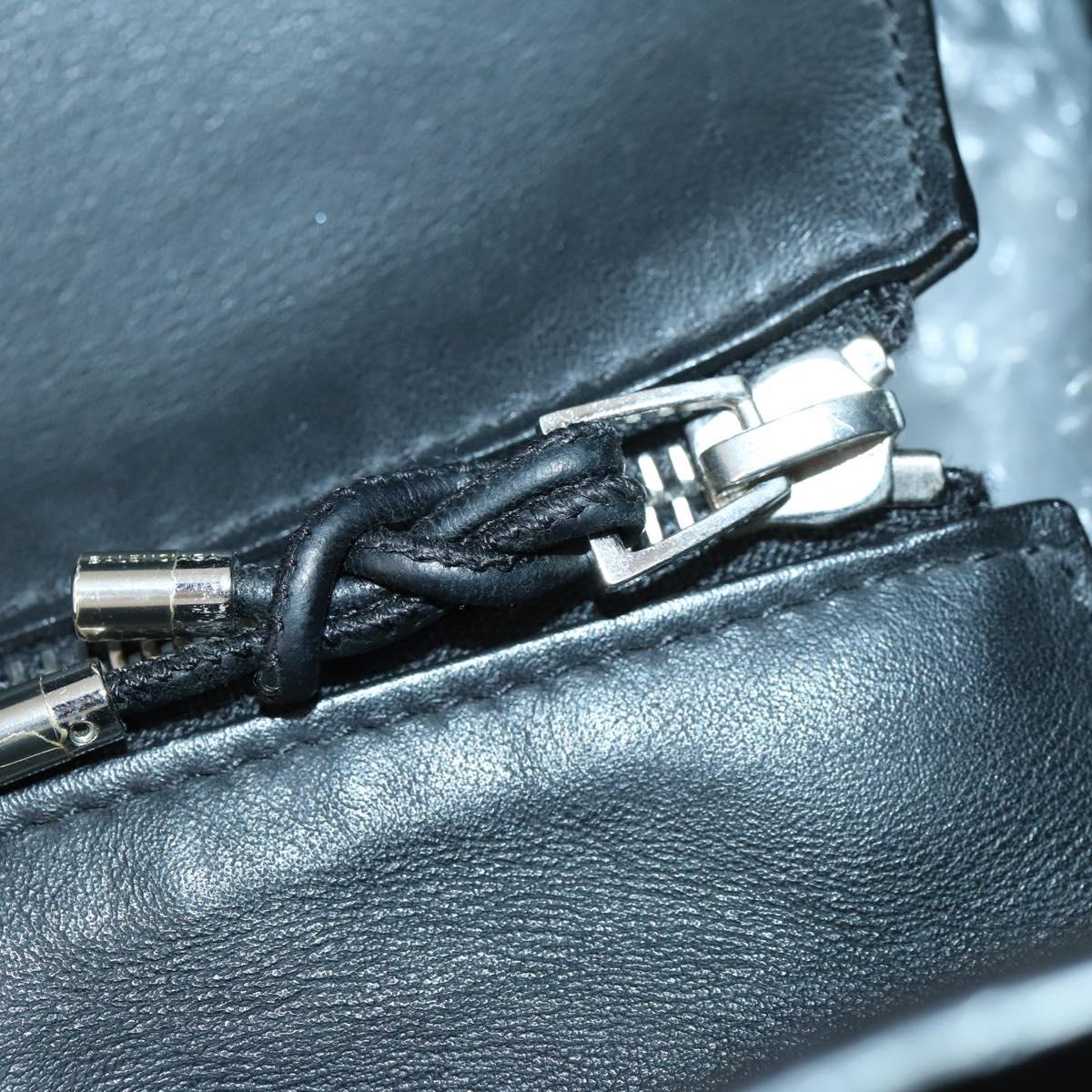 BALENCIAGA Tote Bag Leather Black Auth bs29442