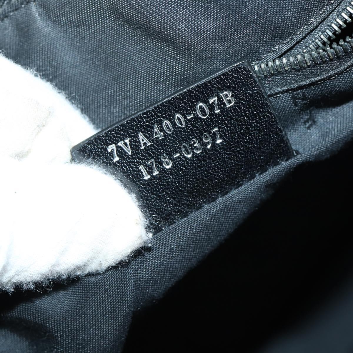 FENDI Hand Bag Leather 2way Black Auth bs29449