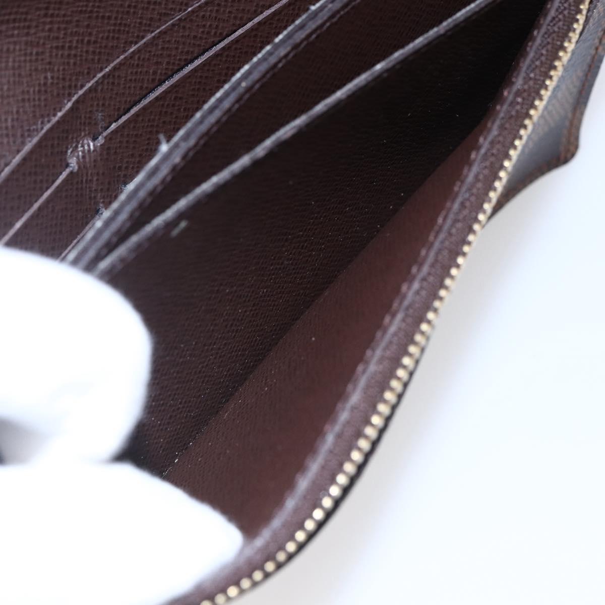 LOUIS VUITTON Damier Ebene Portefeuille Accordion Wallet N60002 LV Auth bs29475