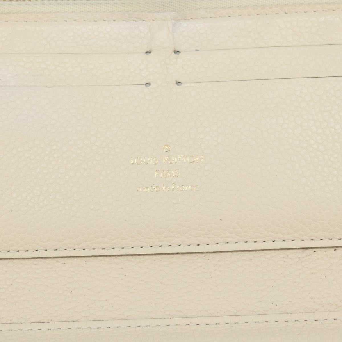 LOUIS VUITTON Empreinte Portefeuille Secret Ron Wallet White M93437 Auth bs29476