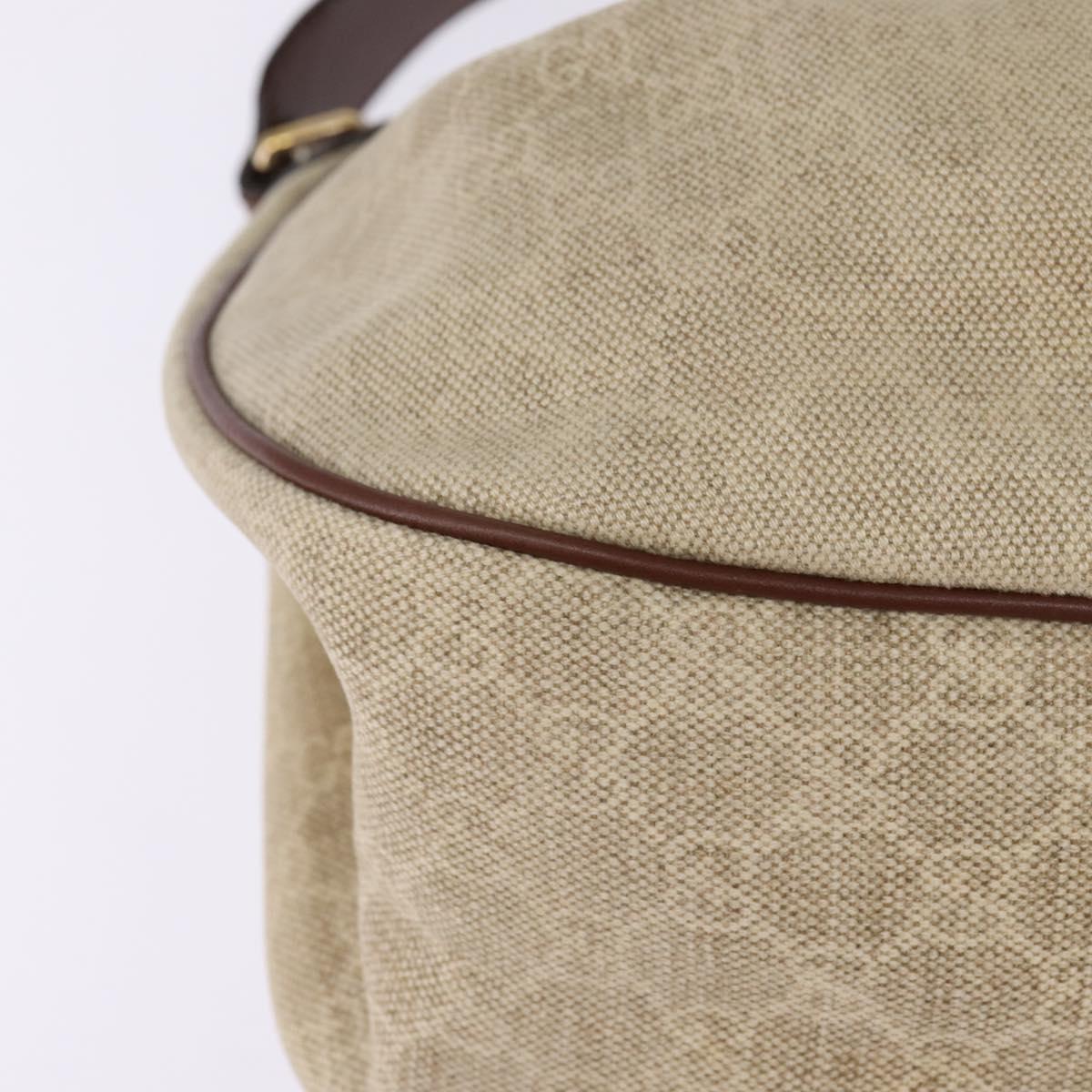 GUCCI Sukey GG Canvas Shoulder Bag Beige Gold 232955 Auth bs29486