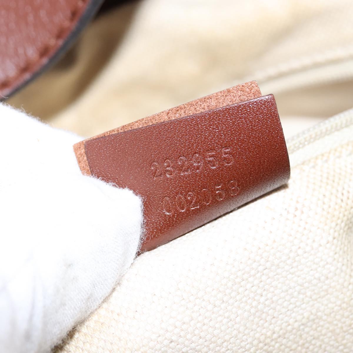 GUCCI Sukey GG Canvas Shoulder Bag Beige Gold 232955 Auth bs29486