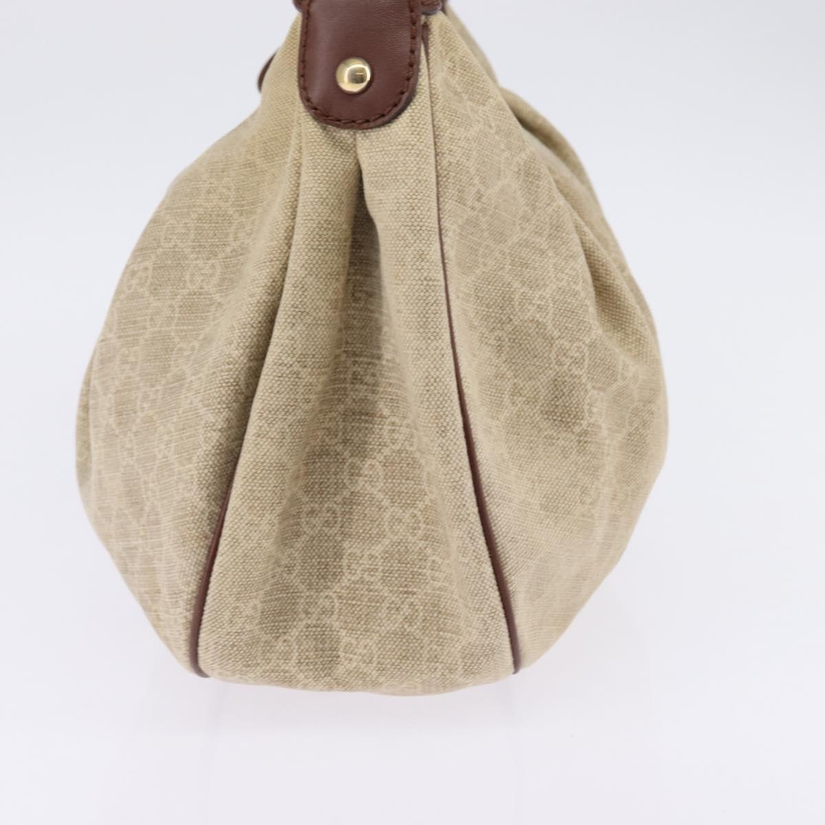 GUCCI Sukey GG Canvas Shoulder Bag Beige Gold 232955 Auth bs29486
