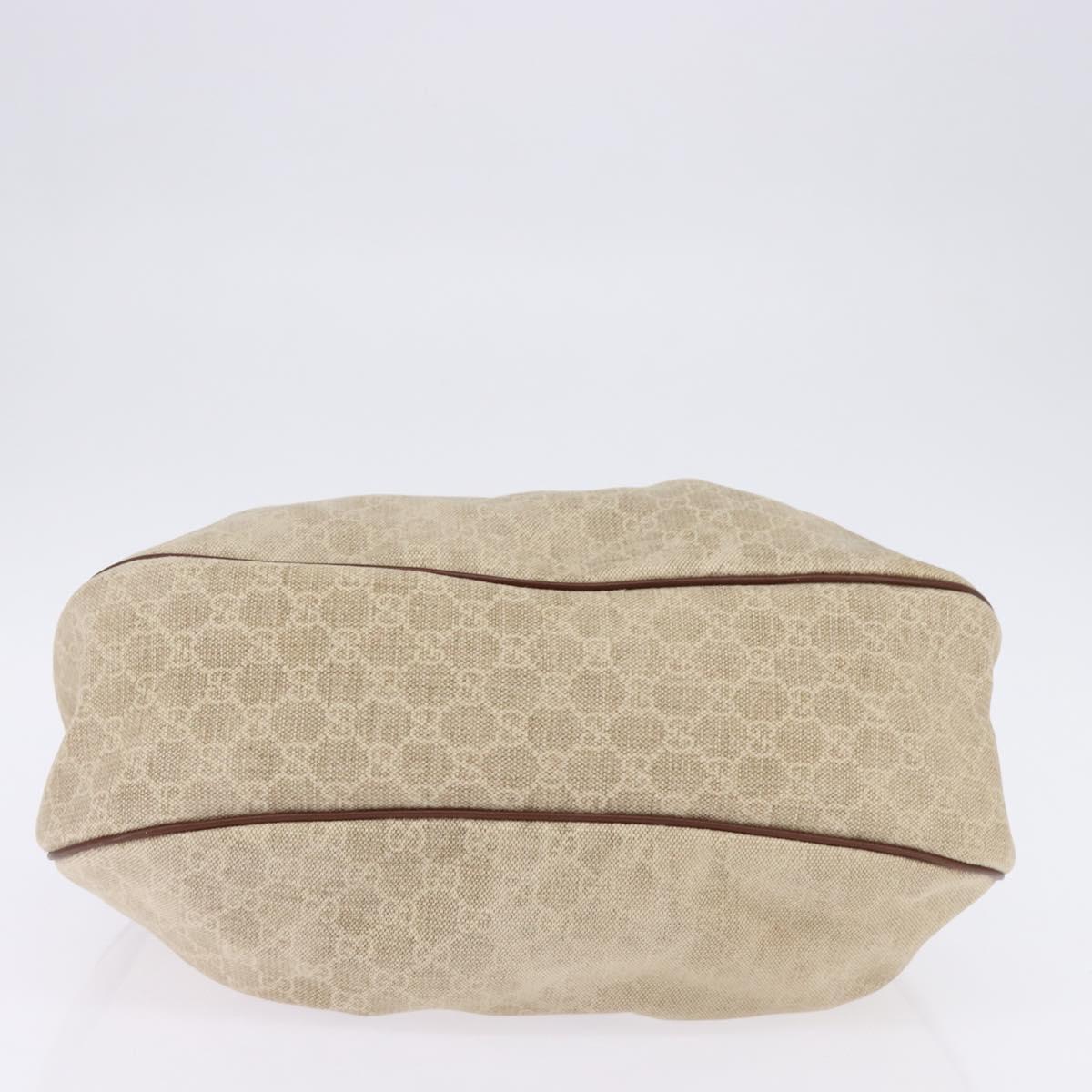 GUCCI Sukey GG Canvas Shoulder Bag Beige Gold 232955 Auth bs29486