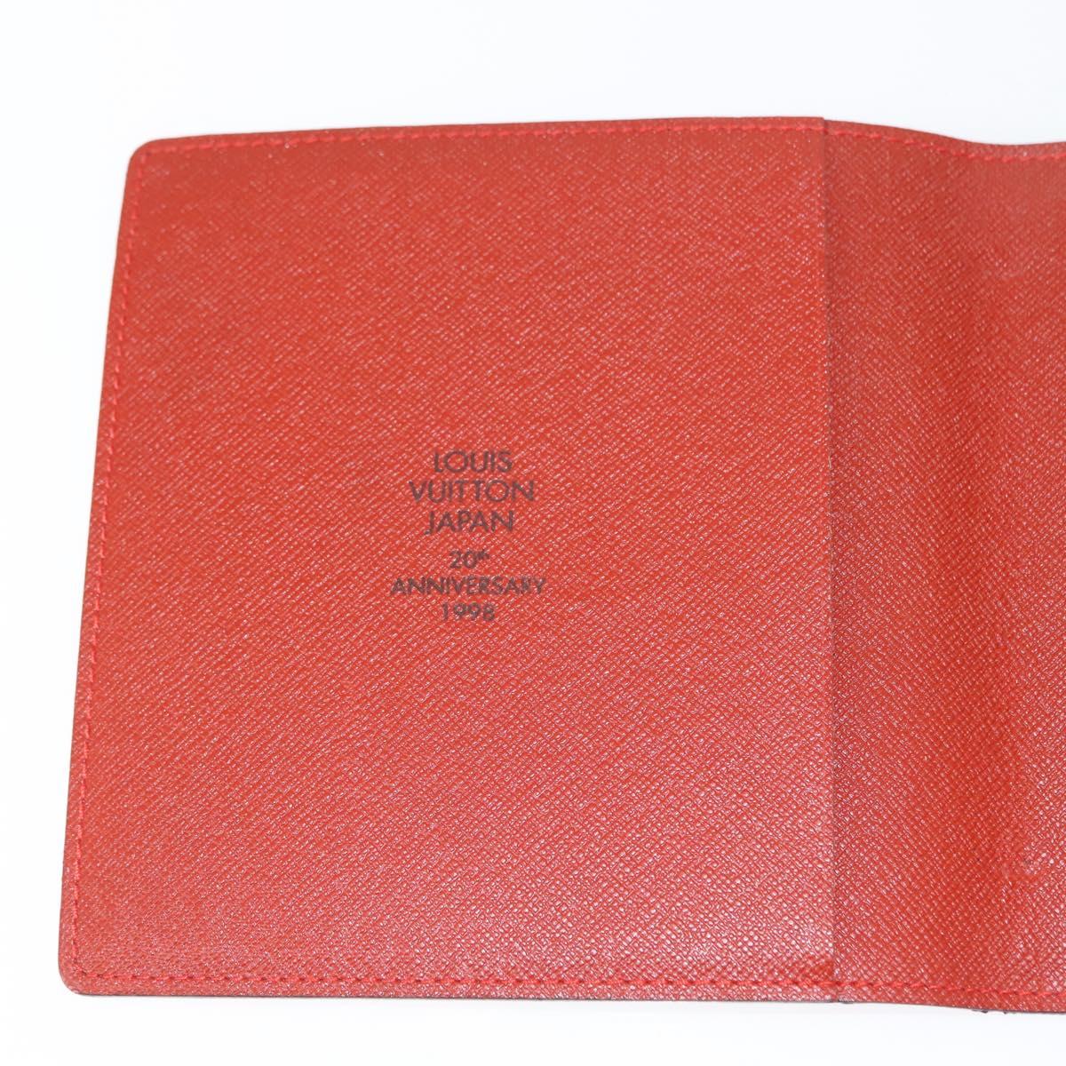 LOUIS VUITTON Damier Ebene CD Holder Pouch N62935 LV Auth bs29503