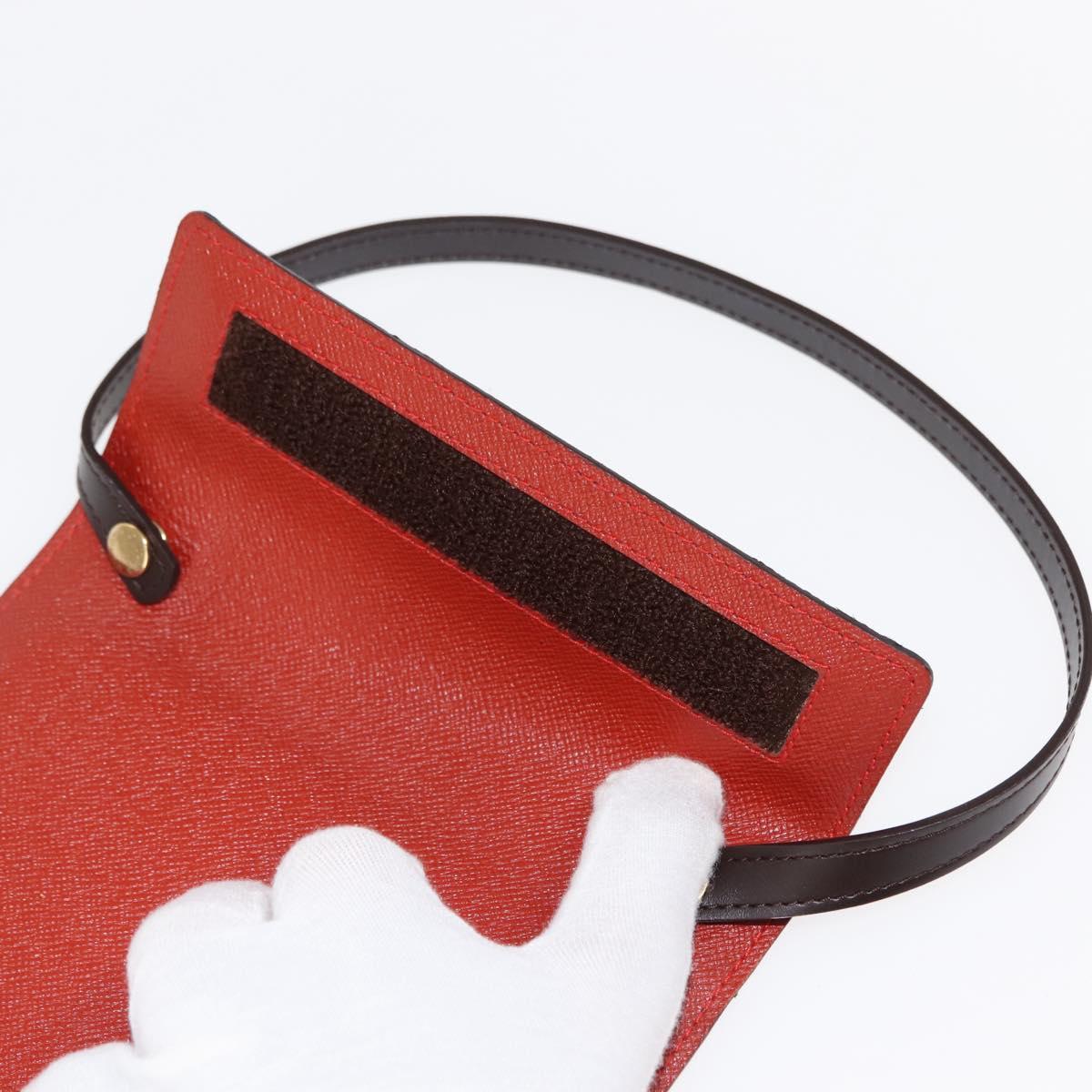 LOUIS VUITTON Damier Ebene CD Holder Pouch N62935 LV Auth bs29503