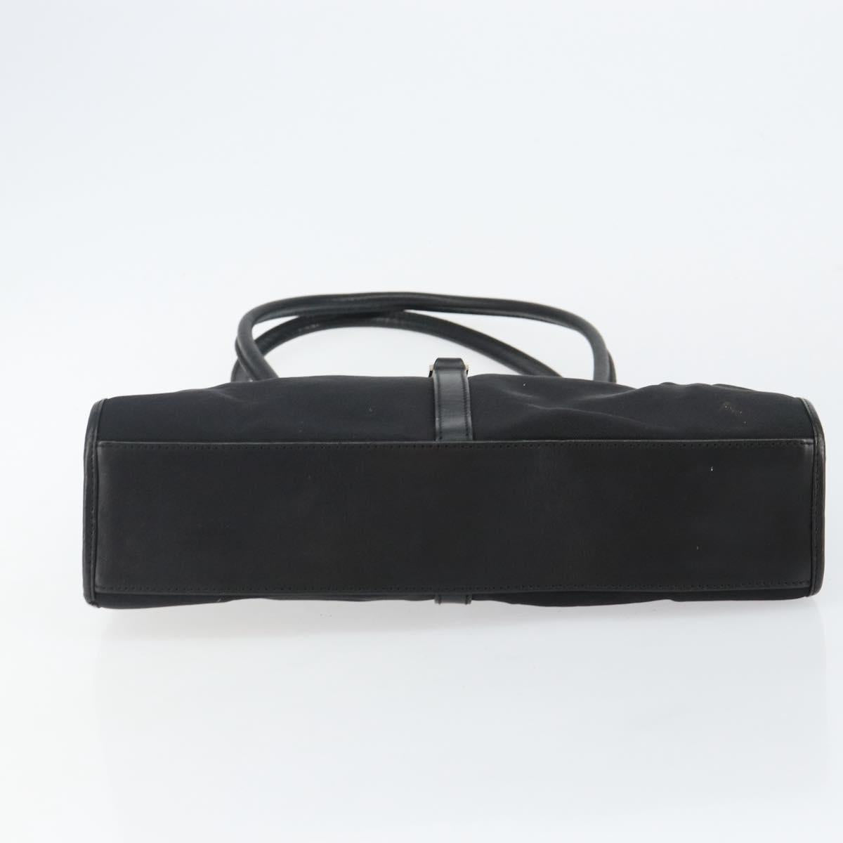 GUCCI Jackie Shoulder Bag Nylon Black Silver 002 1073 3444 Auth bs29509