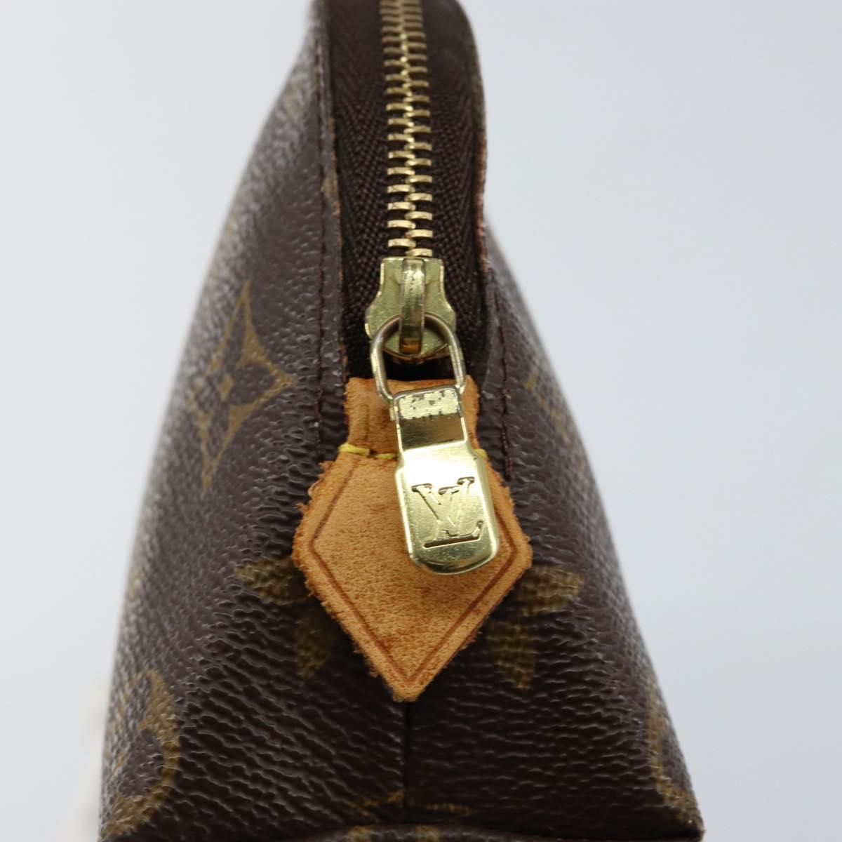LOUIS VUITTON Monogram Pochette Cosmetic PM Cosmetic Pouch M47515 Auth bs29513