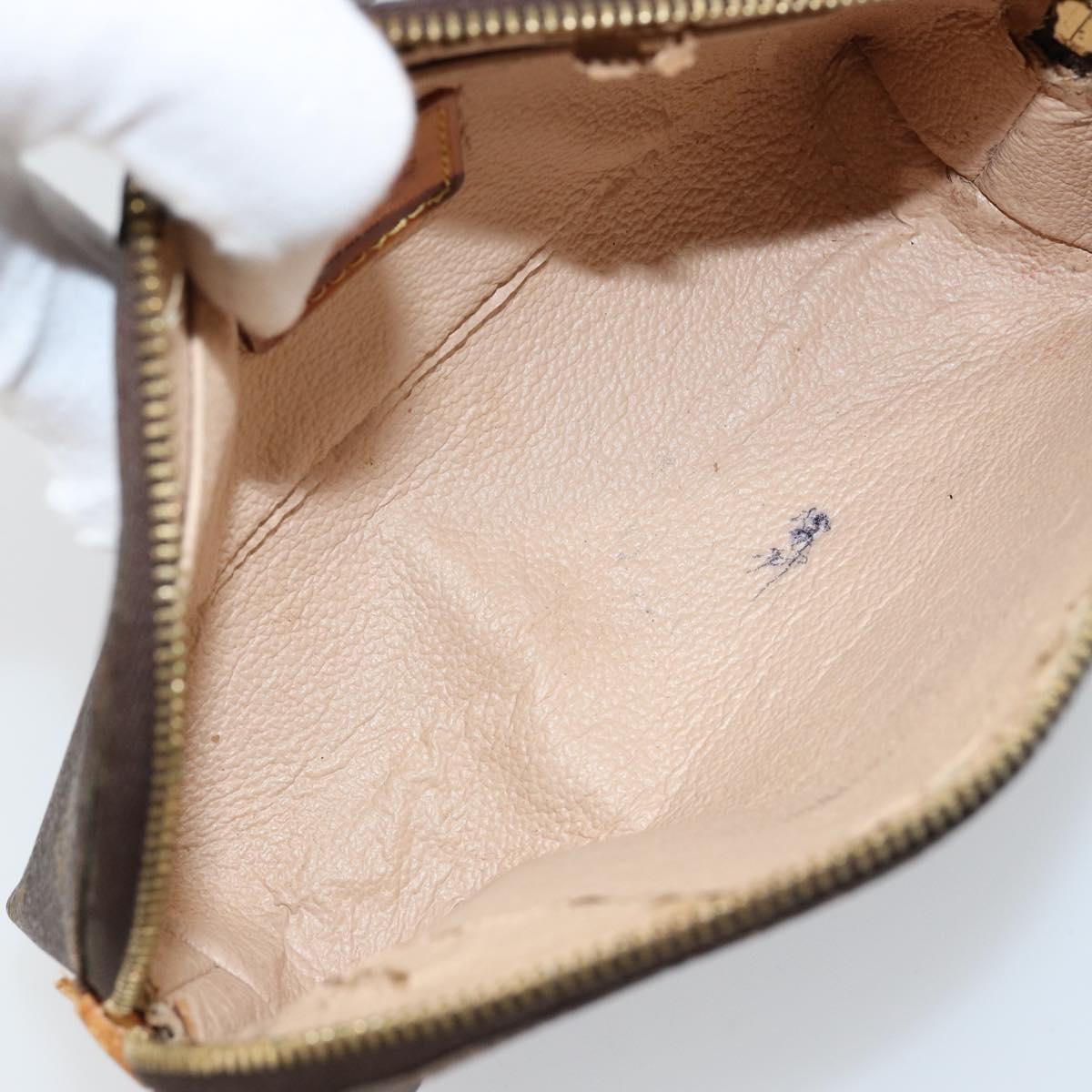 LOUIS VUITTON Monogram Pochette Cosmetic PM Cosmetic Pouch M47515 Auth bs29513