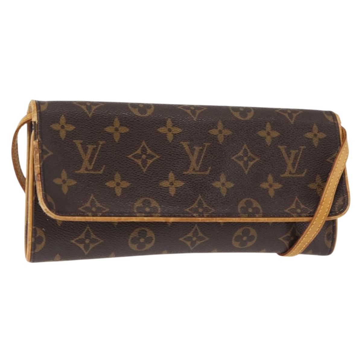 LOUIS VUITTON Monogram Pochette Twin GM Shoulder Bag M51852 LV Auth bs29514