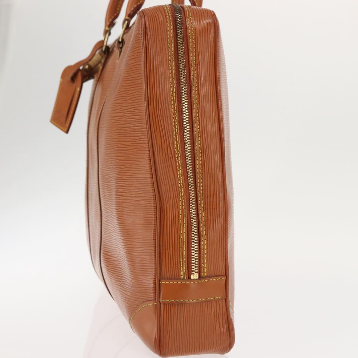 LOUIS VUITTON Epi Porte Documents Voyage Bag Zipangu Gold M54478 Auth bs29515